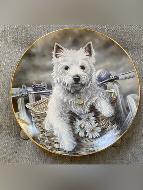 Westies Collectible Plate Hitching A Ride Paul Doyle